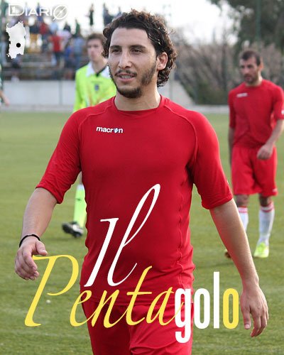 Fabio Argiolas (Orrolese), 5 reti al Serramanna in tutto 18 gol