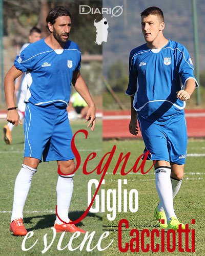 Giuseppe Giglio va in gol e Gianluca Cacciotti viene espulso