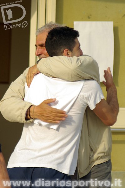 Paolo Fantasia, presidente dell’Ozierese, con Giovanni Fantasia