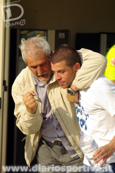 Paolo Fantasia, presidente dell’Ozierese, con Gerolamo Mallau