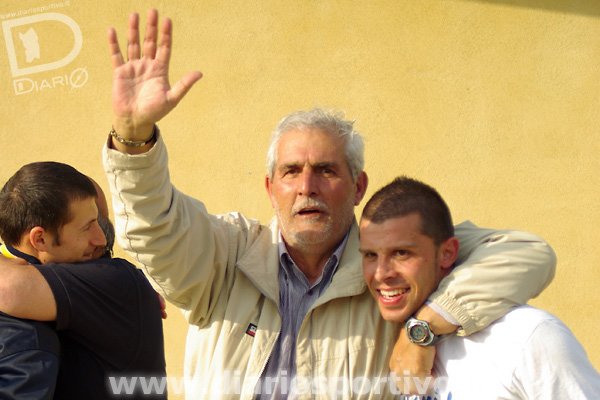 Paolo Fantasia, presidente dell’Ozierese, con Gerolamo Mallau