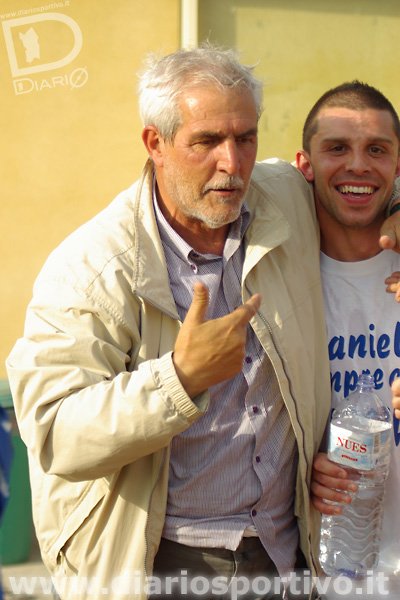 Paolo Fantasia, presidente dell’Ozierese, con Gerolamo Mallau
