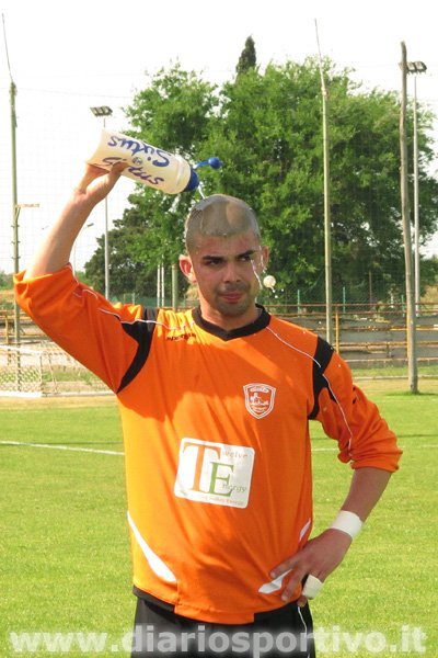 Davide Melis in un momento di gioco fermo