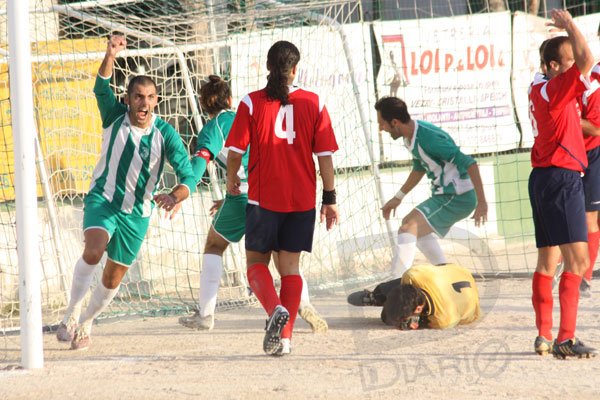 Ferrini QSE- Atletico Selargius 1-1 Il Gol di Contu e la sua esutanza