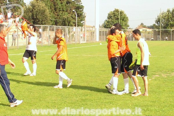 Abbracci a fine gara
