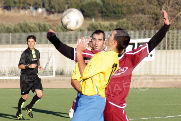 Senorbì-Girasole1-3 Pusceddu guarda Mameli