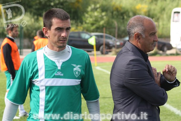 Simone Stocchino con mister Addis Simone Stocchino con mister Addis