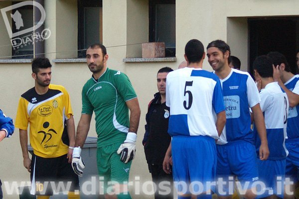 I giocatori prima dell'ingresso in campo