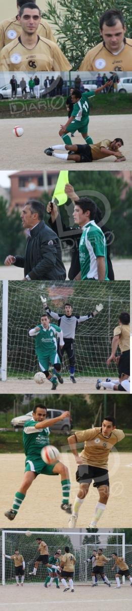 in alto Alessio Spina l'autore del gol vittoria