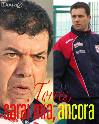 Giorico e Cirinà, il secondo ha guidato la Torres in avvio della stagione 2009/2010 