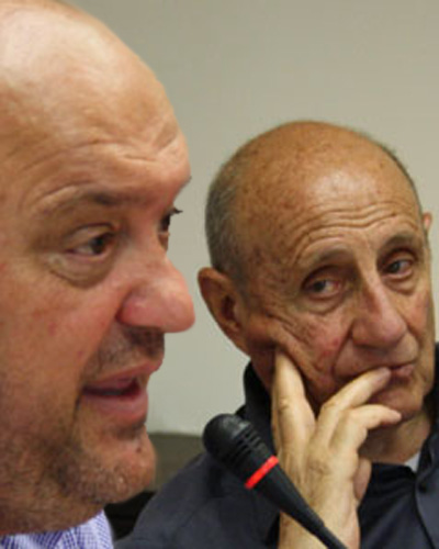 Delpin e Piras, presidente e presidente onorario del Comitato Regionale Sardo della LND