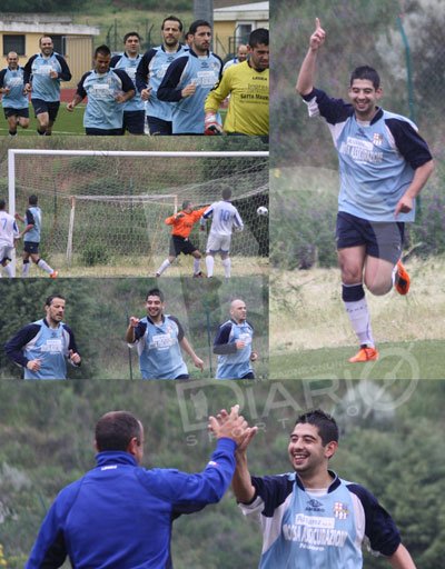 Lodovico Orunesu sigla il gol del vantaggio