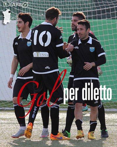 A Castiadas il primo gol di Andrea Cossu nei dilettanti: un pallonetto delizioso da festeggiare con un sorriso