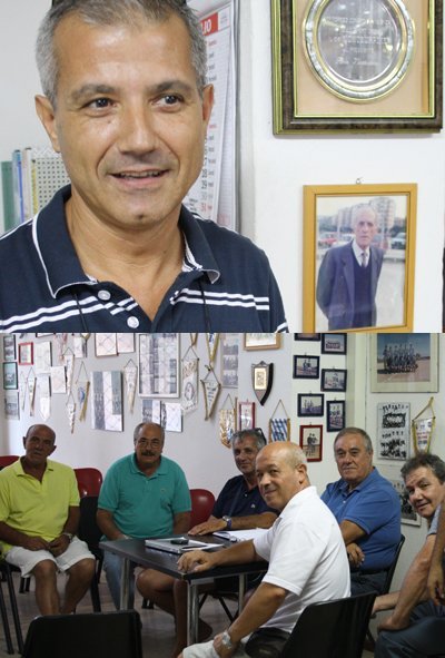 Sandro Murtas, presidente dell'A.S.D. LA Palma Monteurpinu, e alcuni membri del direttivo