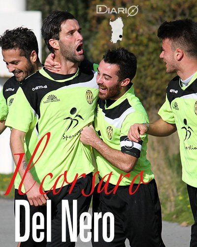 Manuele Del Nero (8 gol) festeggiato dai compagni