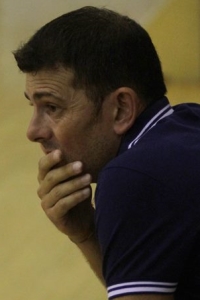L'allenatore del Futsal Cagliari Diego Podda