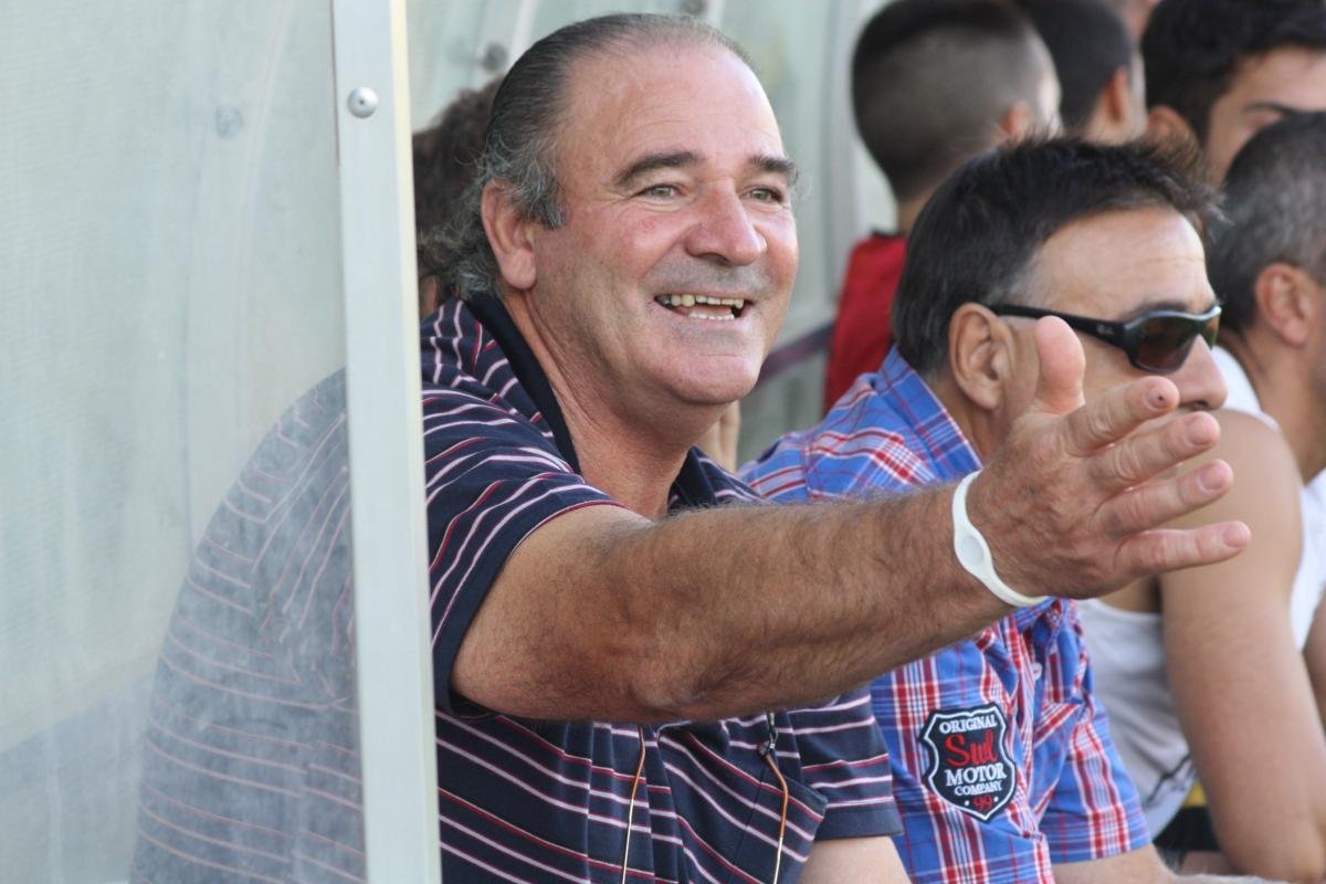 Gian Paolo Grudina e Angelo Pistis, allenatore e presidente del Villacidro nell'ultima stagione