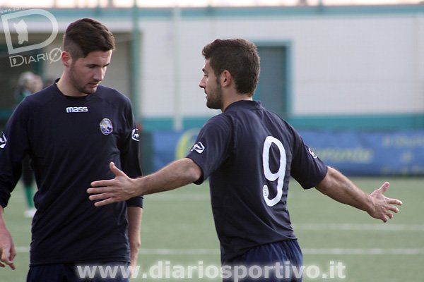 Francesco Virdis e Adrian Atomei durante la partita contro il Fidene