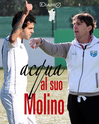 Il capitano Daniele Molino e il tecnico Michele Mignani