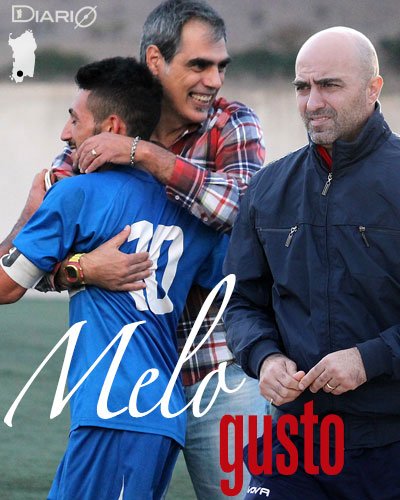 Alessio Meloni con il tecnico Marco Piras, a dx Vittorio Corsini  
