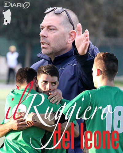 Il tecnico Mariano Ruggiero e l'attaccante Gianluca Ligas