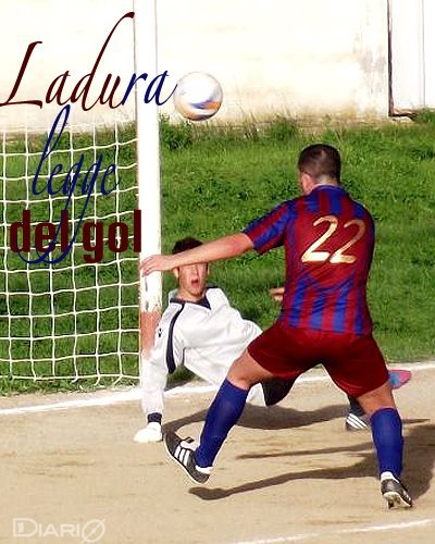 Il primo gol di Marco Ladu nella sfida contro il Monserrato, in uno scatto di Giovanni Cabras