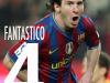 Messi in the sky with Barca