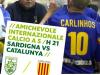 Nell'amichevole di Fordongianus con la selezione della Catalogna il calcio a 5 strizza l'occhio anche all'11