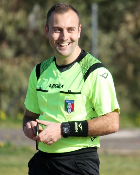 Arbitro Andrea Virgili di Olbia
