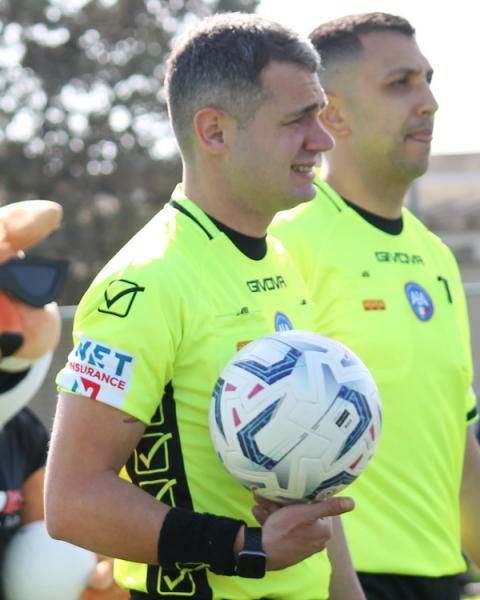 Arbitro Gabriele Caggiari di Cagliari