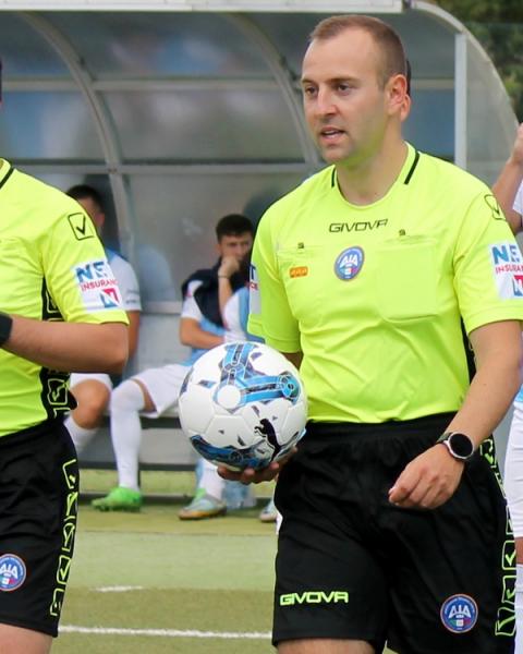 Arbitro Andrea Virgili di Olbia