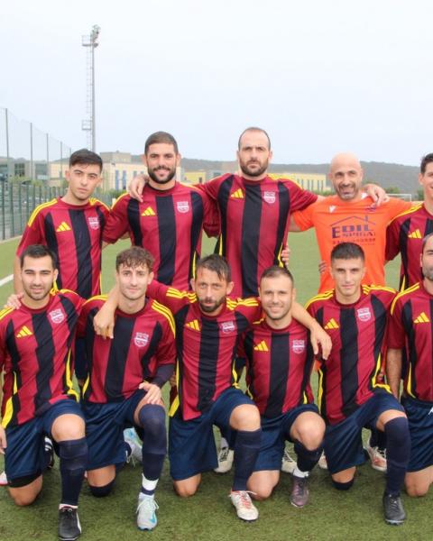 Campanedda foto squadra vittoria contro La Salette