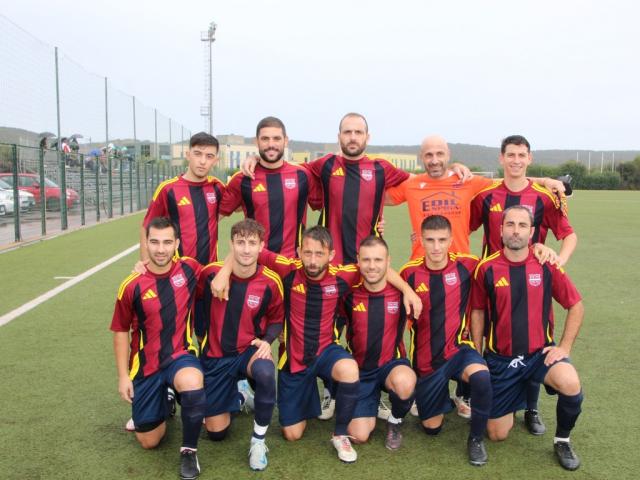 Campanedda foto squadra vittoria contro La Salette