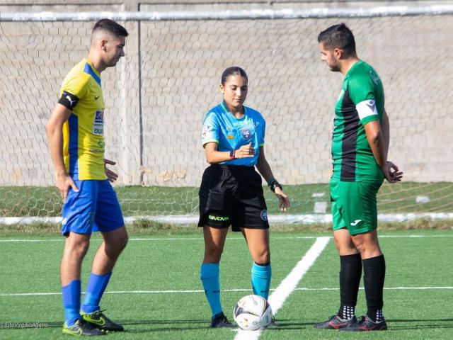 Cr Arborea calcio inizio sfida Folgore foto Alfano