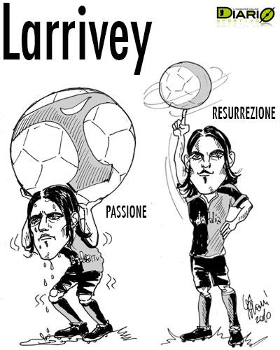 Il Cagliari fa 14 gol in amichevole, 3 sono di Larrivey